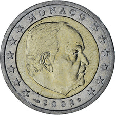 Monaco, Rainier III, 2 Euro, 2002, Paris, AU(55-58), Bi-Metallic, Gadoury:MC179