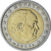 Monaco, Rainier III, 2 Euro, 2002, Paris, AU(55-58), Bimetaliczny