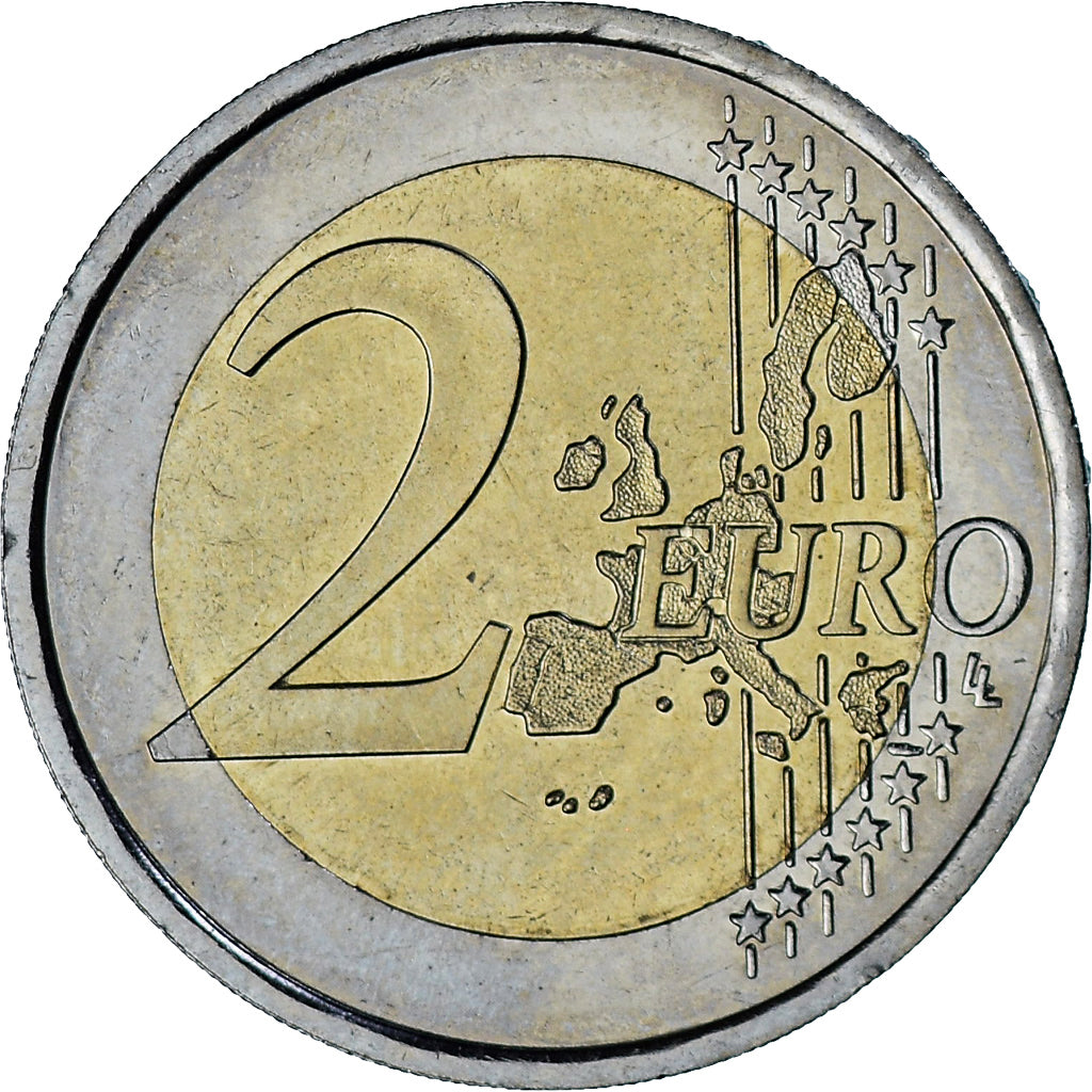 Monaco, Rainier III, 2 Euro, 2002, Paris, AU(55-58), Bimetaliczny