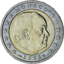Monaco, Rainier III, 2 Euro, 2002, Paris, AU(55-58), Bi-Metallic, Gadoury:MC179