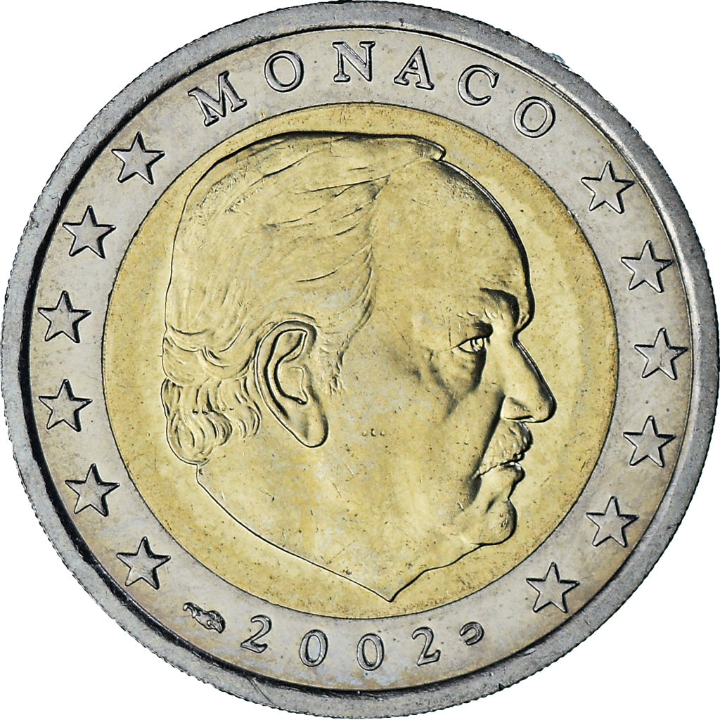Monaco, Rainier III, 2 Euro, 2002, Paris, PR, Bi-Metallic, Gadoury:MC179, KM:174