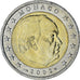 Monaco, Rainier III, 2 Euro, 2002, Paris, SPL-, Bi-metallico, Gadoury:MC179