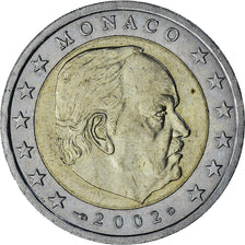 Monaco, Rainier III, 2 Euro, 2002, Paris, EF(40-45), Bi-Metallic, Gadoury:MC179