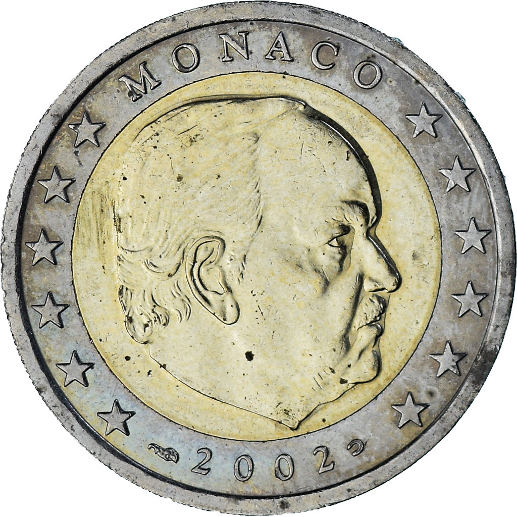 Monaco, Rainier III, 2 Euro, 2002, Paris, BB, Bi-metallico, Gadoury:MC179
