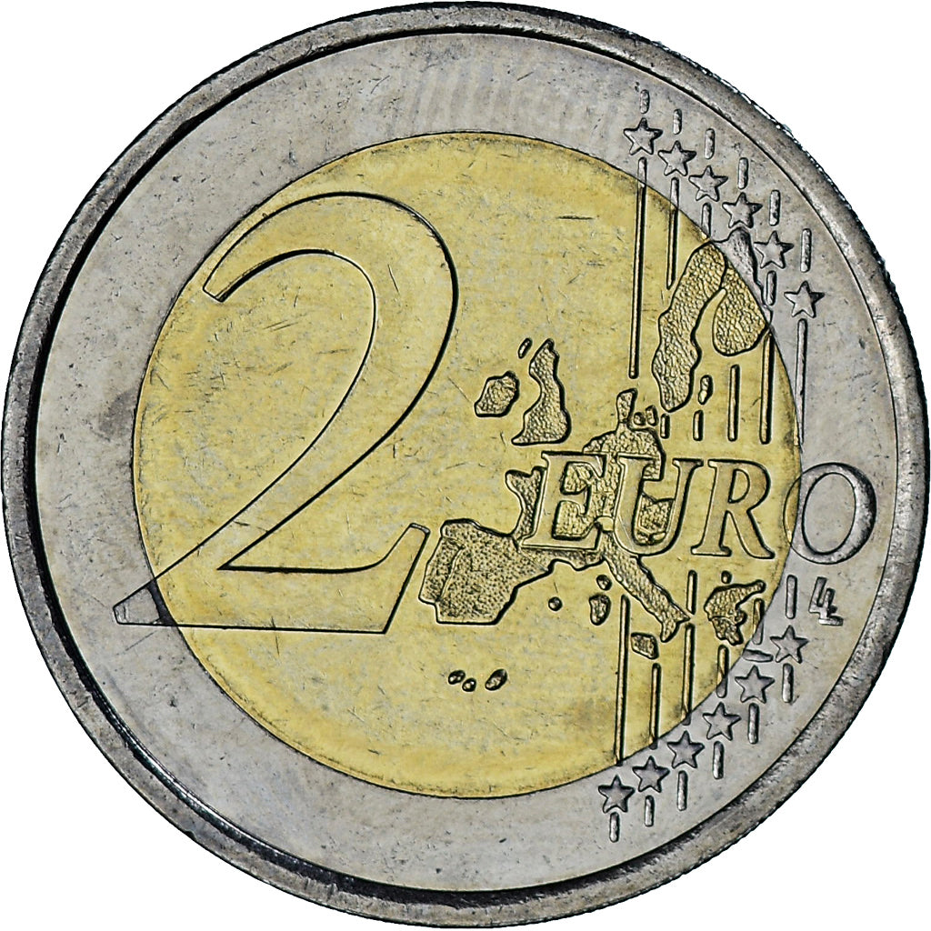 Monaco, Rainier III, 2 Euro, 2002, Paris, AU(55-58), Bi-Metallic, Gadoury:MC179