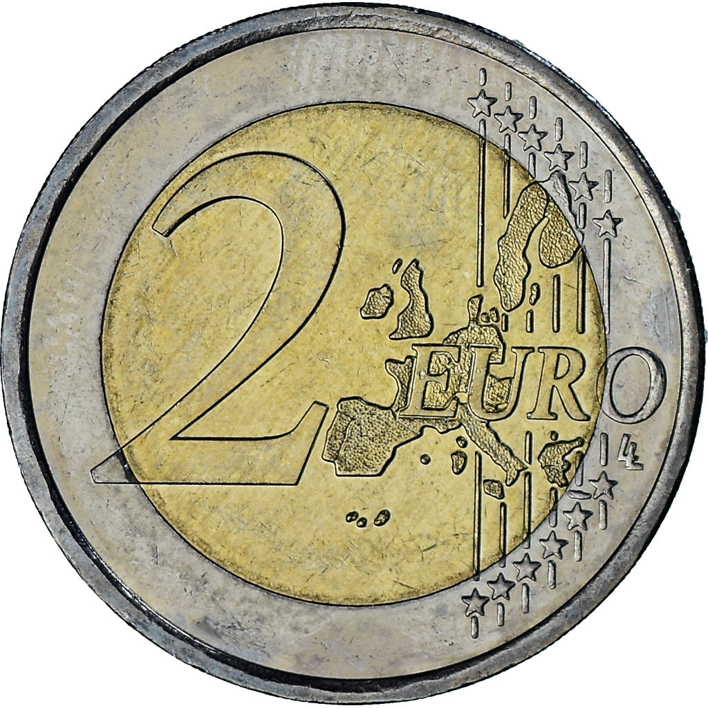 Mónaco, Rainier III, 2 Euro, 2002, Paris, AU(55-58), Bimetálico