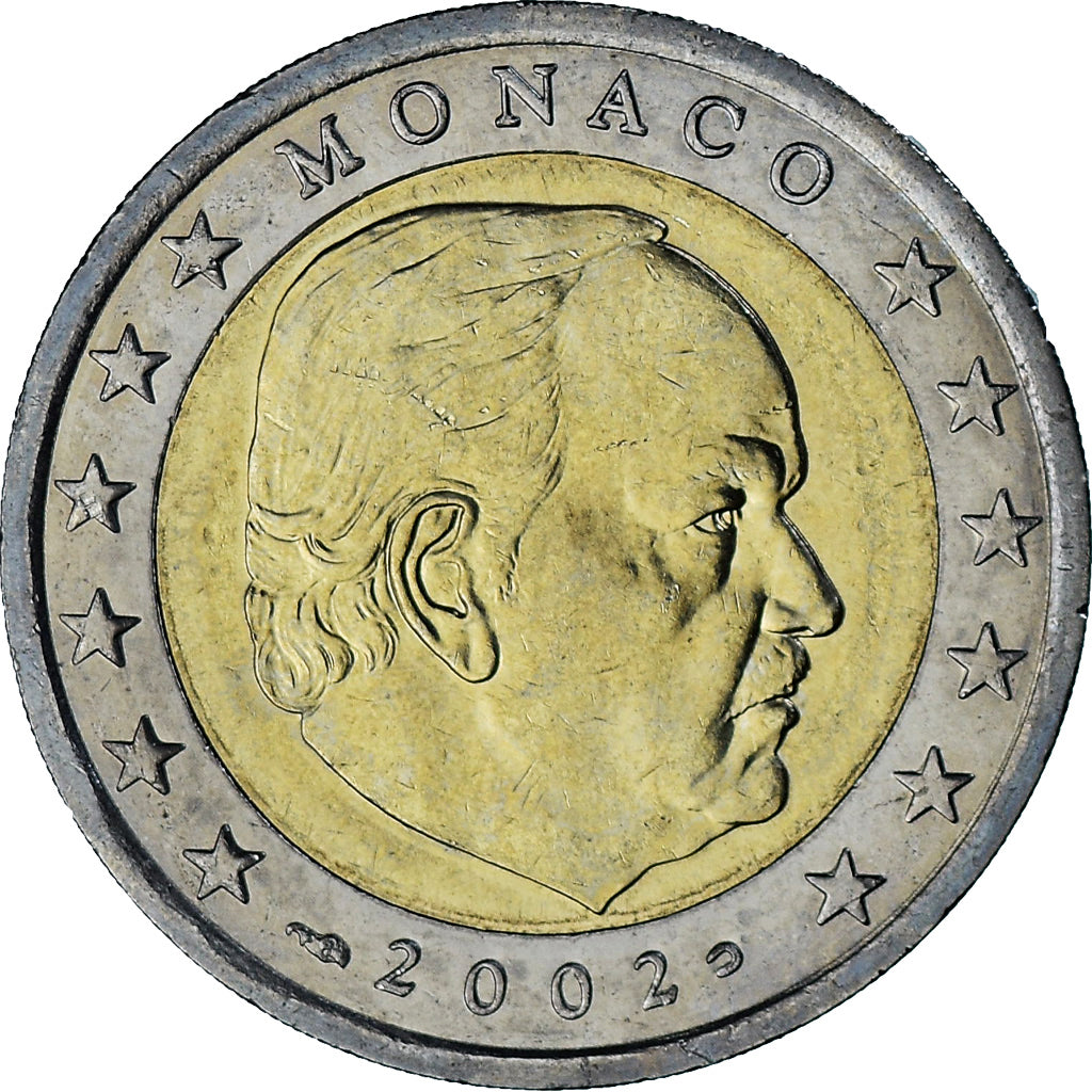 Monaco, Rainier III, 2 Euro, 2002, Paris, VZ, Bi-Metallic, Gadoury:MC179, KM:174