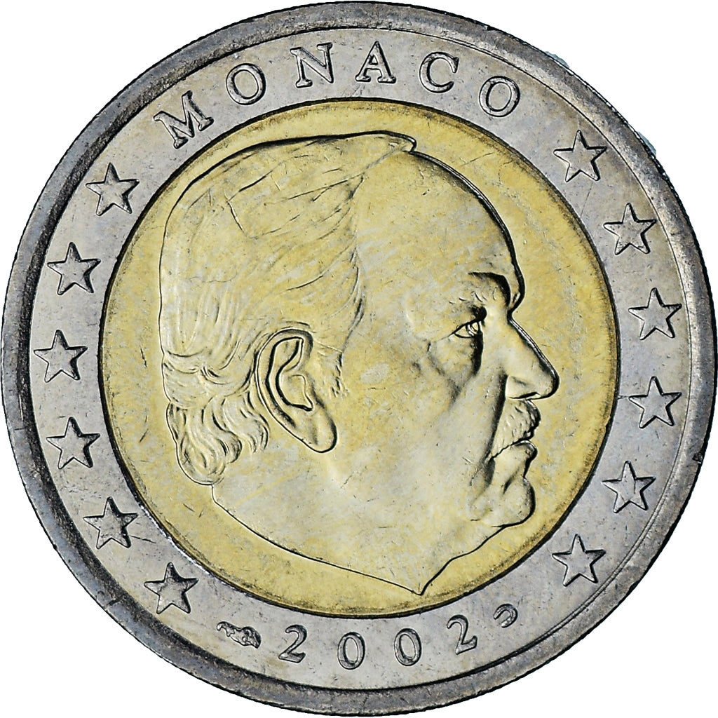 Monaco, Rainier III, 2 Euro, 2002, Paris, SPL-, Bi-metallico, Gadoury:MC179