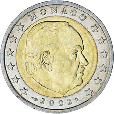 Monaco, Rainier III, 2 Euro, 2002, Paris, AU(55-58), Bi-Metallic, Gadoury:MC179