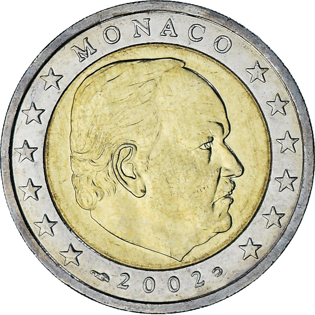Monaco, Rainier III, 2 Euro, 2002, Paris, VZ, Bi-Metallic, Gadoury:MC179, KM:174