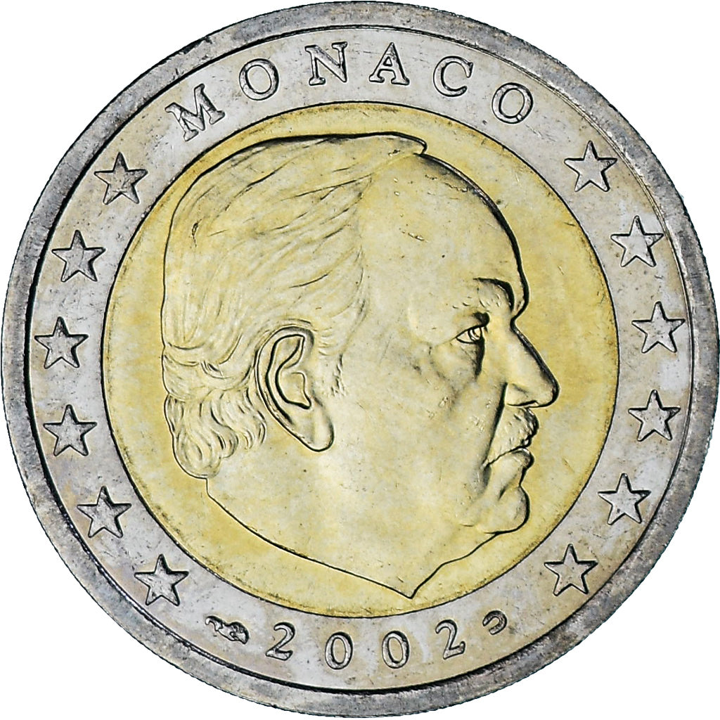 Mónaco, Rainier III, 2 Euro, 2002, Paris, EBC, Bimetálico, Gadoury:MC179