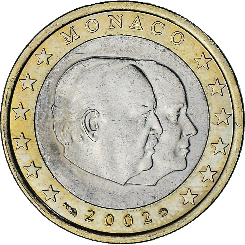 Monaco, Rainier III, Euro, 2002, Paris, AU(50-53), Bi-Metallic, Gadoury:MC178