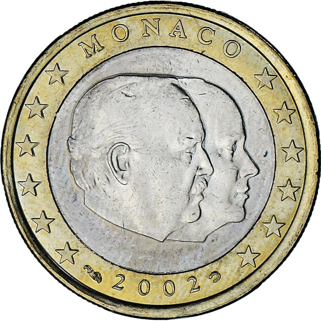 Monaco, Rainier III, Euro, 2002, Paris, AU(50-53), Bi-Metallic, Gadoury:MC178