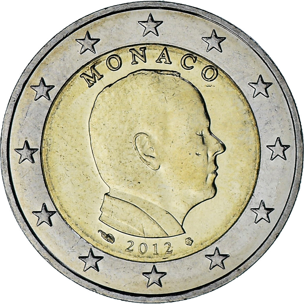 Monaco, Albert II, 2 Euro, 2012, Paris, VZ, Bi-Metallic, Gadoury:MC196, KM:195