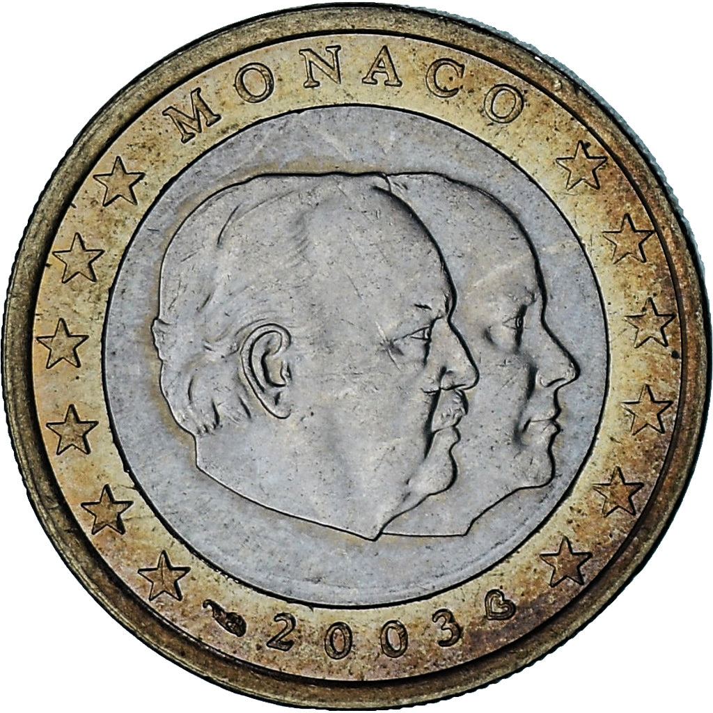 Monaco, Rainier III, Euro, 2003, Paris, VZ, Bi-Metallic, Gadoury:MC178, KM:173