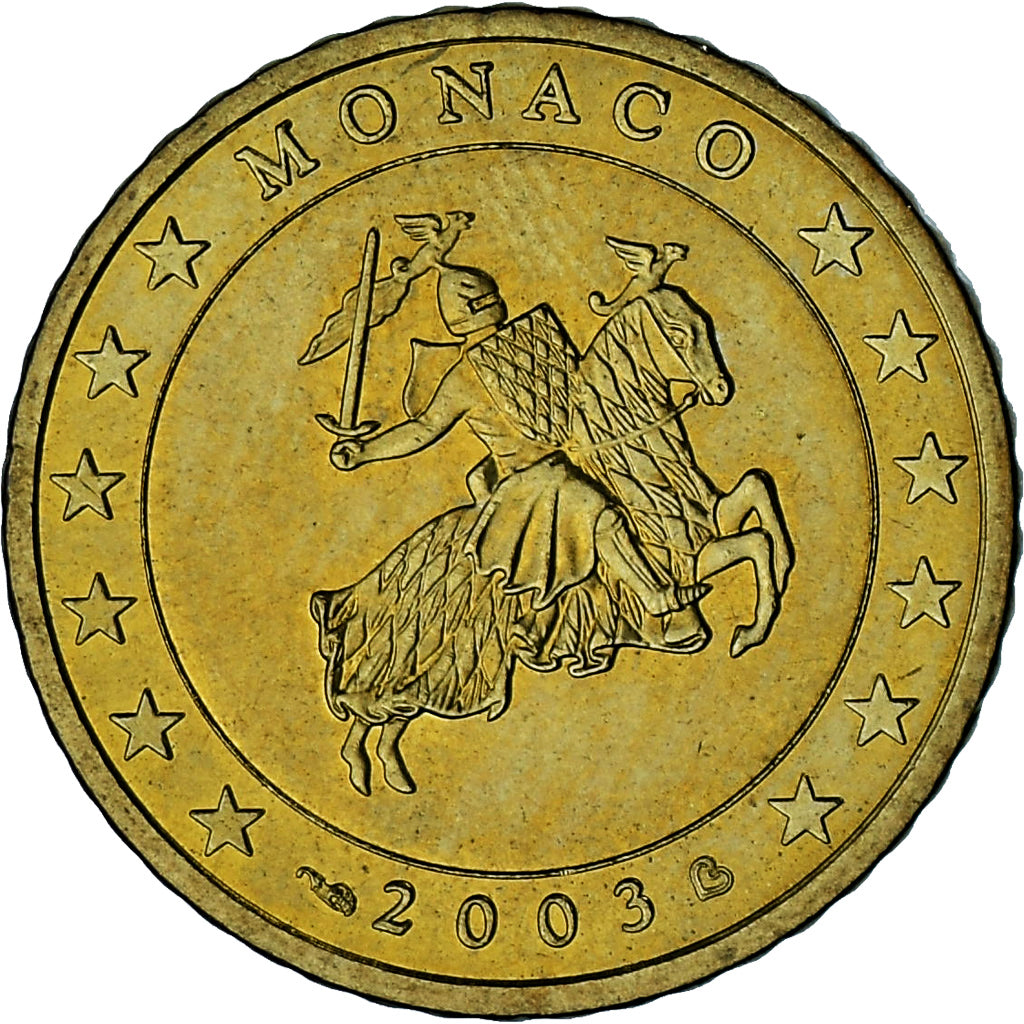 Monaco, Rainier III, 50 Euro Cent, 2003, Paris, AU(55-58), Brass, Gadoury:MC177