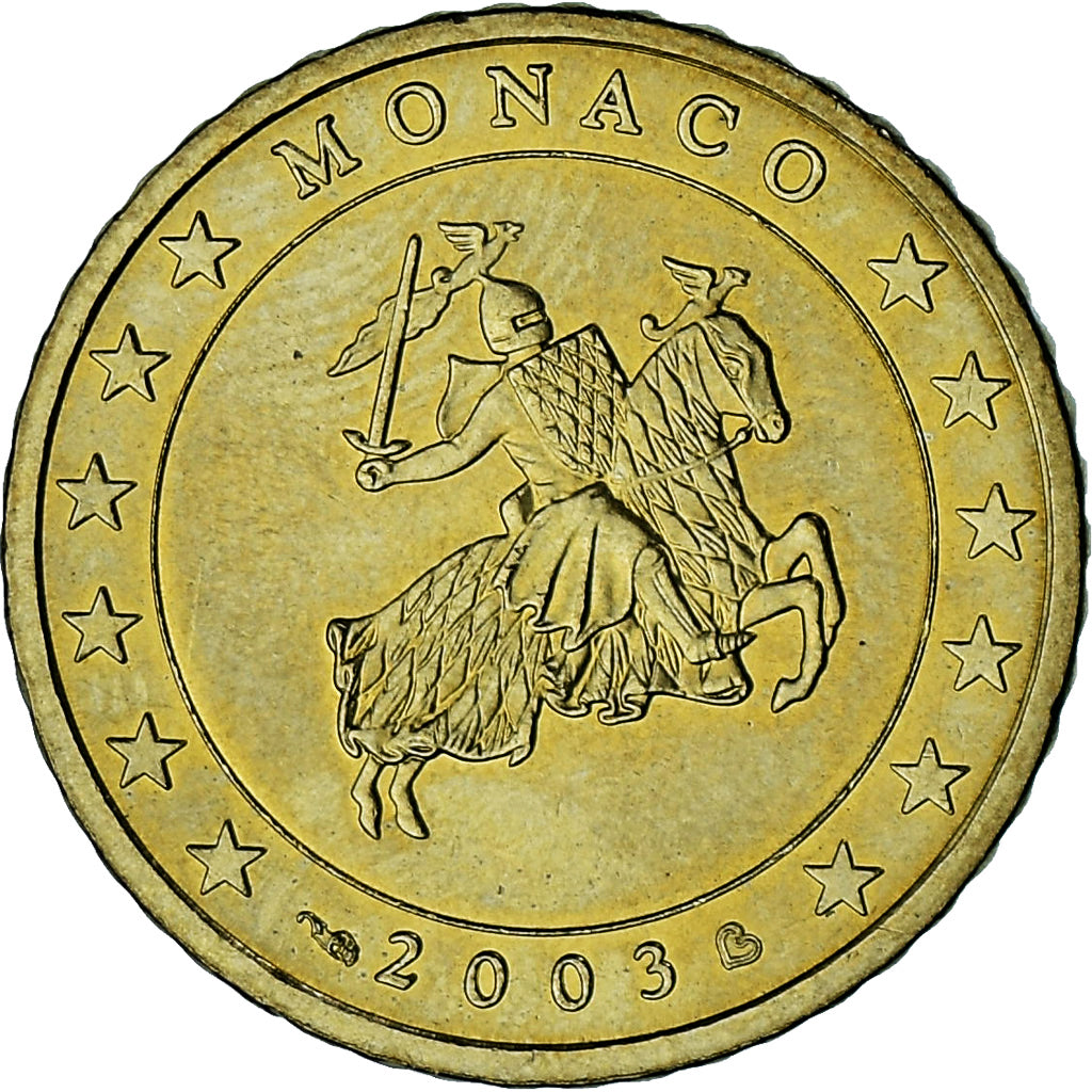 Mónaco, Rainier III, 50 Euro Cent, 2003, Paris, EBC, Latón, Gadoury:MC177