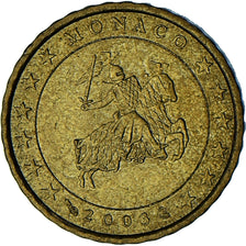Monaco, Rainier III, 10 Euro Cent, 2003, Paris, AU(55-58), Brass, Gadoury:MC175