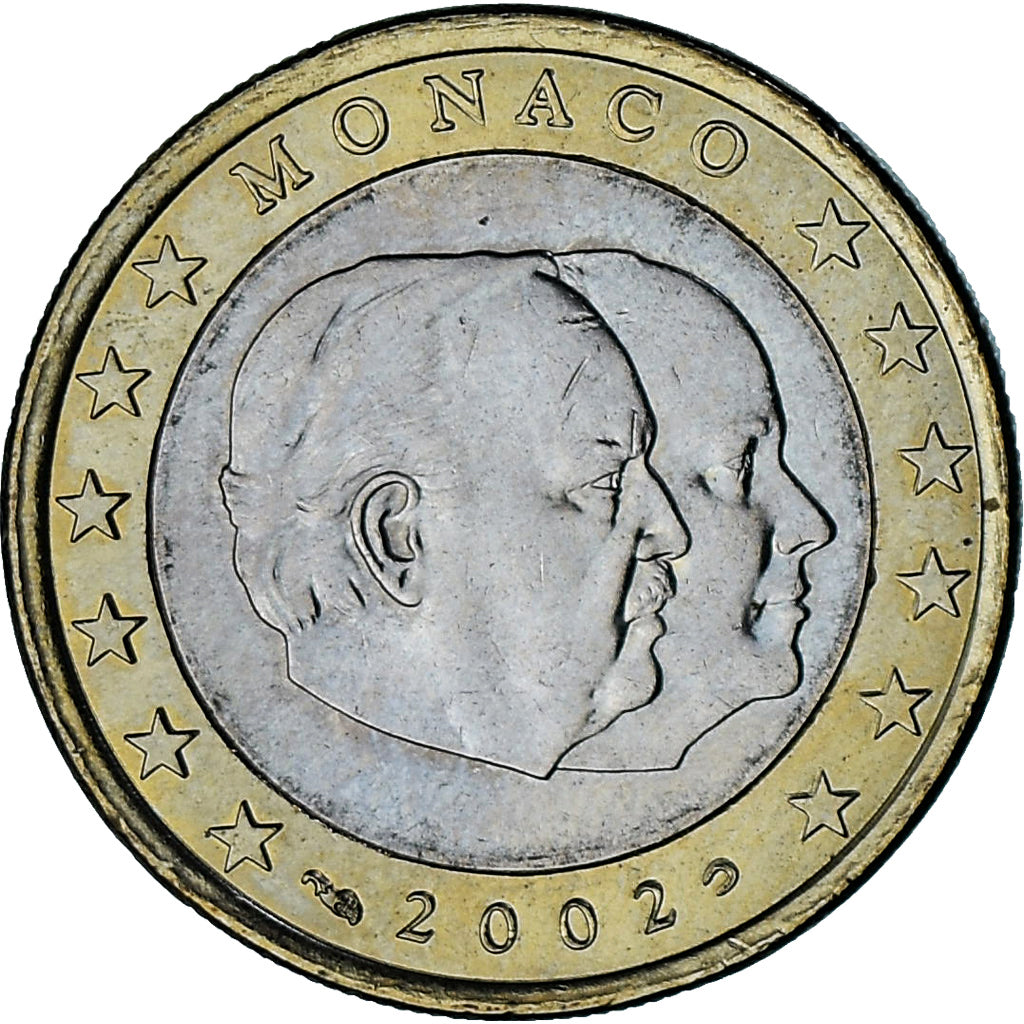 Monaco, Rainier III, Euro, 2002, Paris, VZ, Bi-Metallic, Gadoury:MC178, KM:173