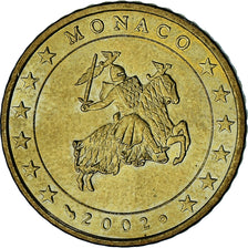 Mónaco, Rainier III, 50 Euro Cent, 2002, Paris, AU(55-58), Latão