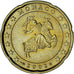 Mónaco, Rainier III, 20 Euro Cent, 2002, Paris, AU(55-58), Latão