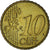 Monaco, Rainier III, 10 Euro Cent, 2002, Paris, AU(55-58), Mosiądz