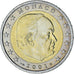 Monaco, Rainier III, 2 Euro, 2001, Paris, AU(55-58), Bi-Metallic, Gadoury:MC179