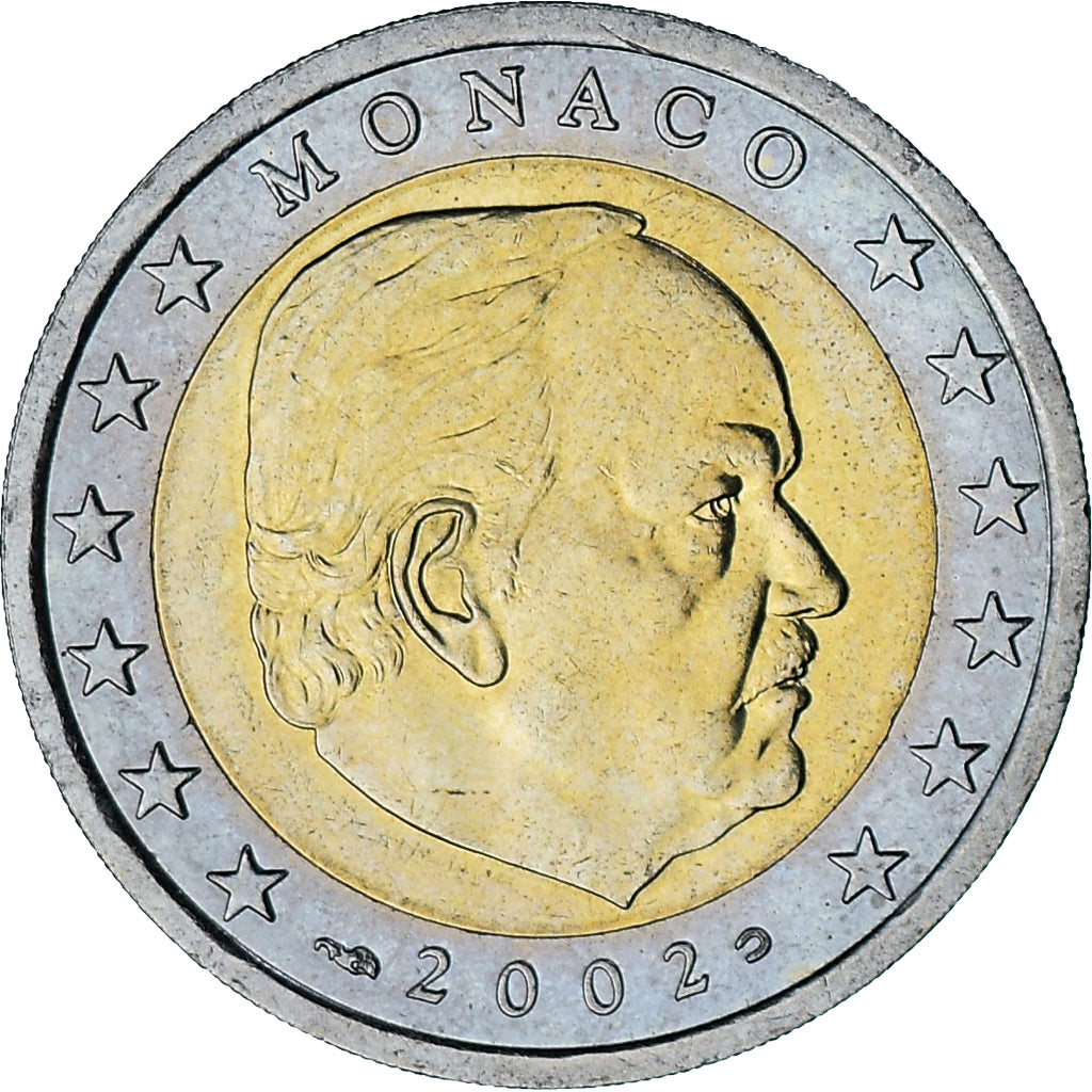 Mónaco, Rainier III, 2 Euro, 2002, Paris, EBC, Bimetálico, Gadoury:MC179