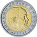 Mónaco, Rainier III, 2 Euro, 2002, Paris, EBC, Bimetálico, Gadoury:MC179