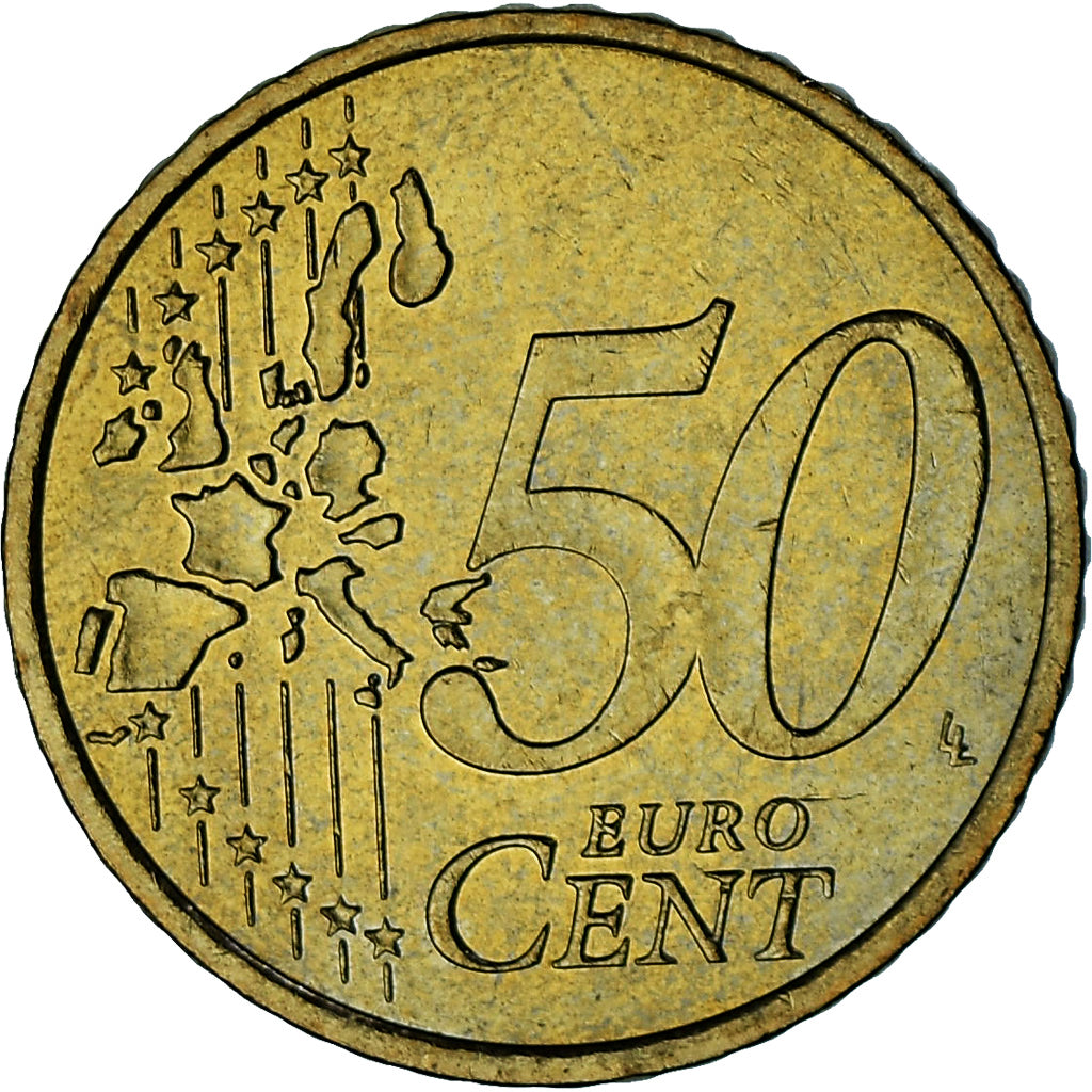 Monaco, Rainier III, 50 Euro Cent, 2001, Paris, SPL-, Ottone, Gadoury:MC177
