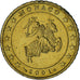 Monaco, Rainier III, 50 Euro Cent, 2001, Paris, SUP, Laiton, Gadoury:MC177
