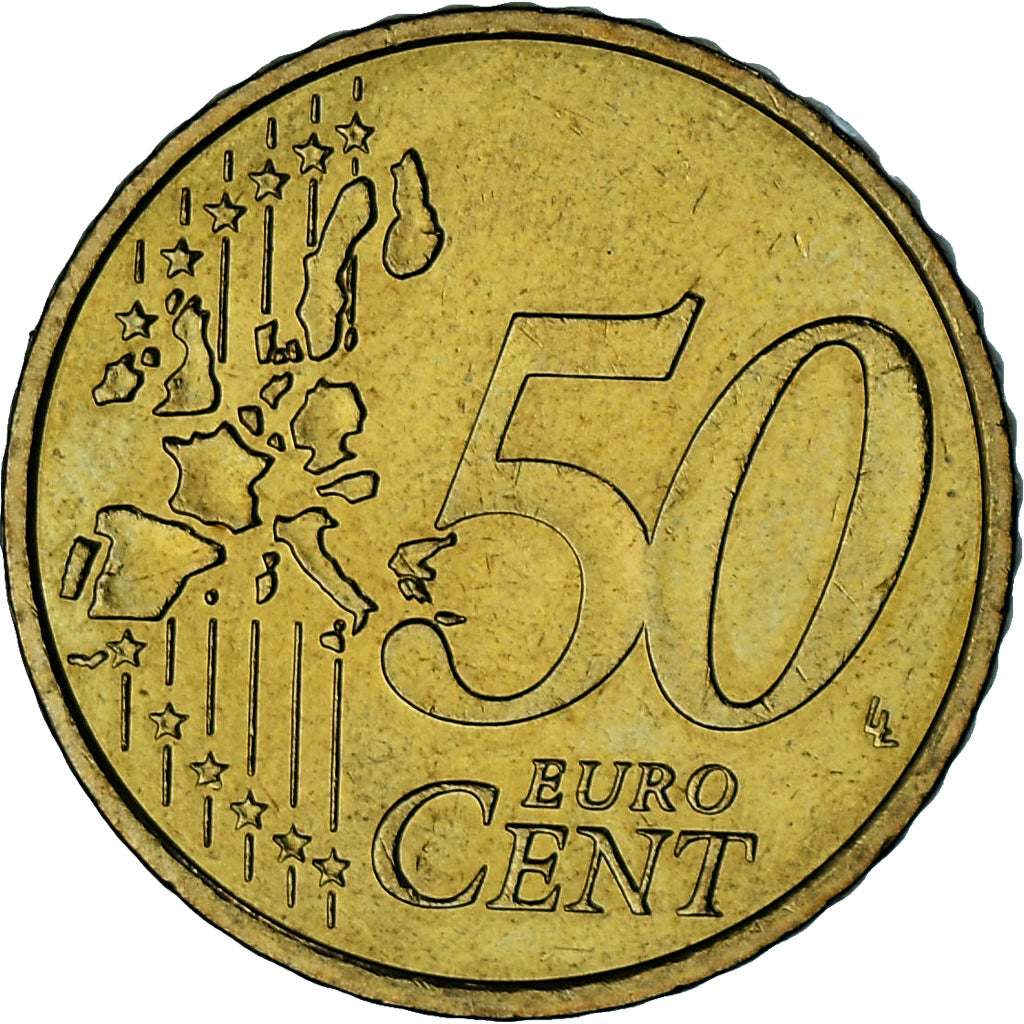 Monaco, Rainier III, 50 Euro Cent, 2001, Paris, SUP, Laiton, Gadoury:MC177