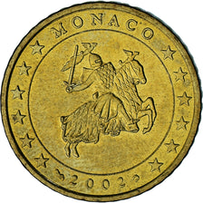 Monaco, Rainier III, 50 Euro Cent, 2002, Paris, AU(55-58), Brass, Gadoury:MC177