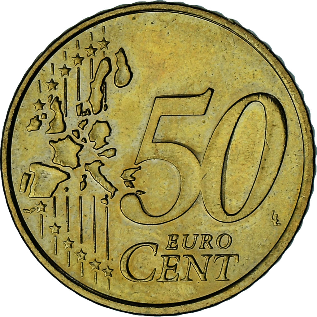 Monaco, Rainier III, 50 Euro Cent, 2002, Paris, AU(55-58), Brass, Gadoury:MC177
