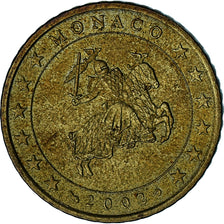 Mónaco, Rainier III, 50 Euro Cent, 2002, Paris, AU(50-53), Latão