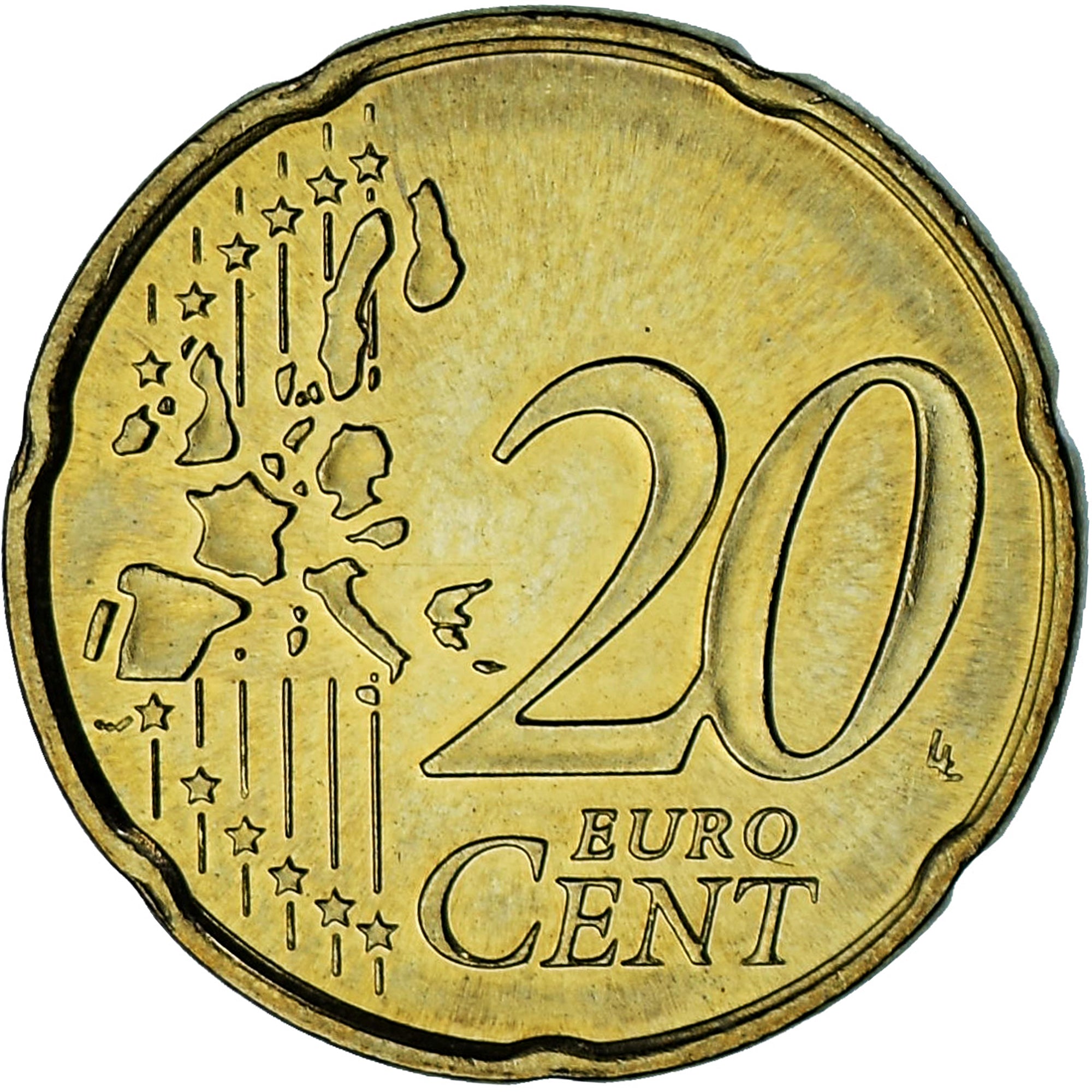 Mónaco, Rainier III, 20 Euro Cent, 2002, Paris, EBC, Latón, Gadoury:MC176