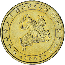 Monaco, Rainier III, 50 Euro Cent, 2002, Paris, AU(55-58), Brass, Gadoury:MC177