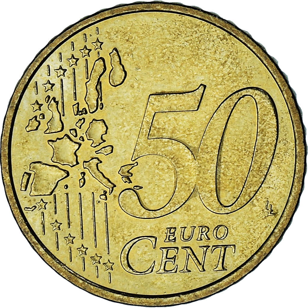 Monaco, Rainier III, 50 Euro Cent, 2002, Paris, AU(55-58), Brass, Gadoury:MC177