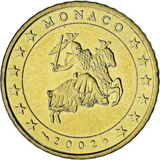 Monaco, Rainier III, 50 Euro Cent, 2002, Paris, AU(55-58), Brass, Gadoury:MC177