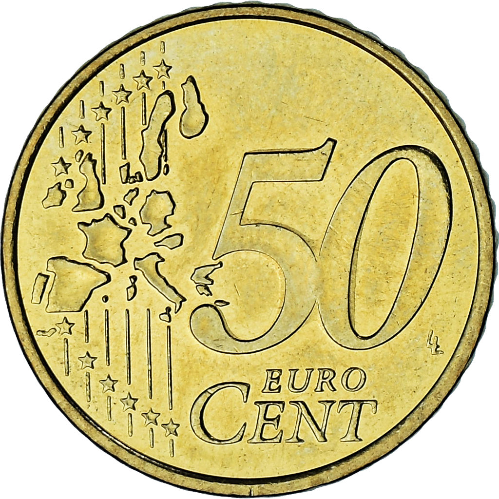 Monaco, Rainier III, 50 Euro Cent, 2002, Paris, AU(55-58), Brass, Gadoury:MC177