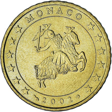 Monaco, Rainier III, 50 Euro Cent, 2002, Paris, AU(55-58), Brass, Gadoury:MC177
