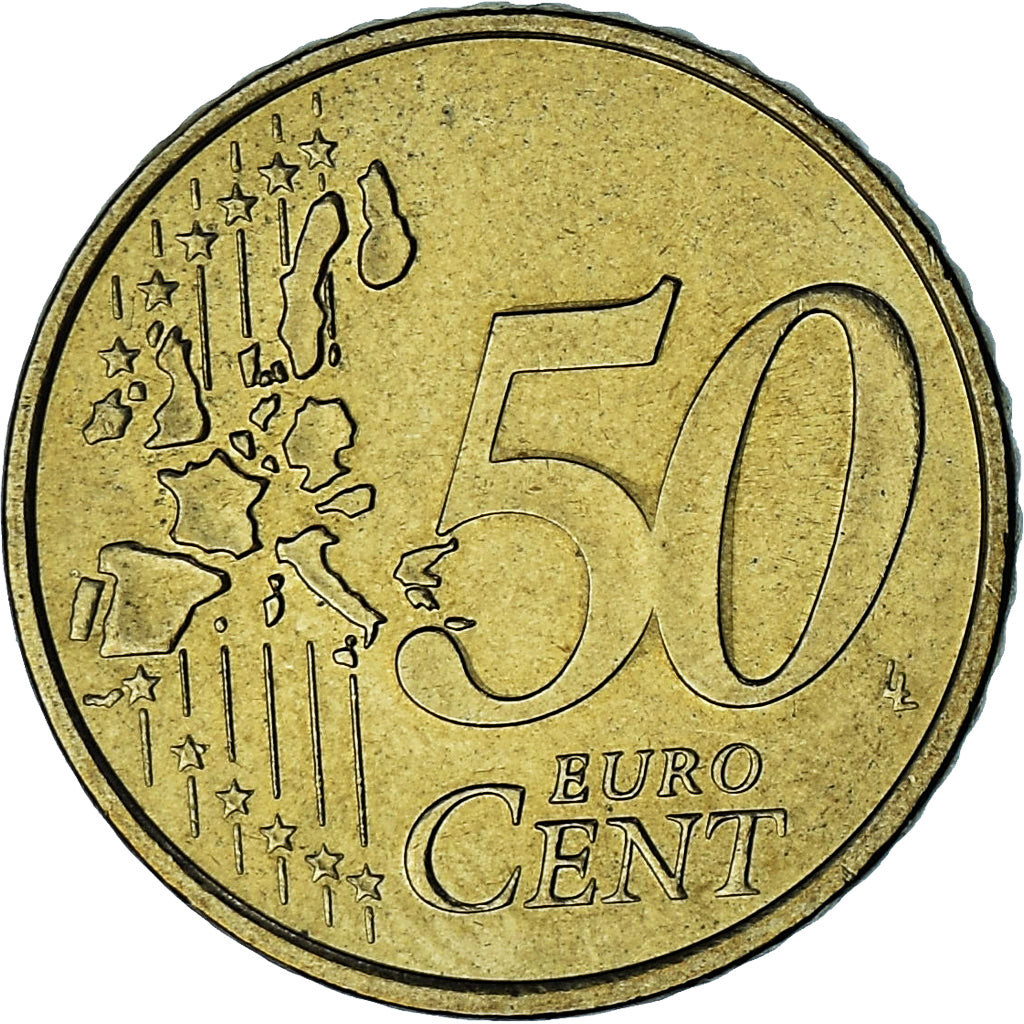 Monaco, Rainier III, 50 Euro Cent, 2002, Paris, PR, Tin, Gadoury:MC177, KM:172