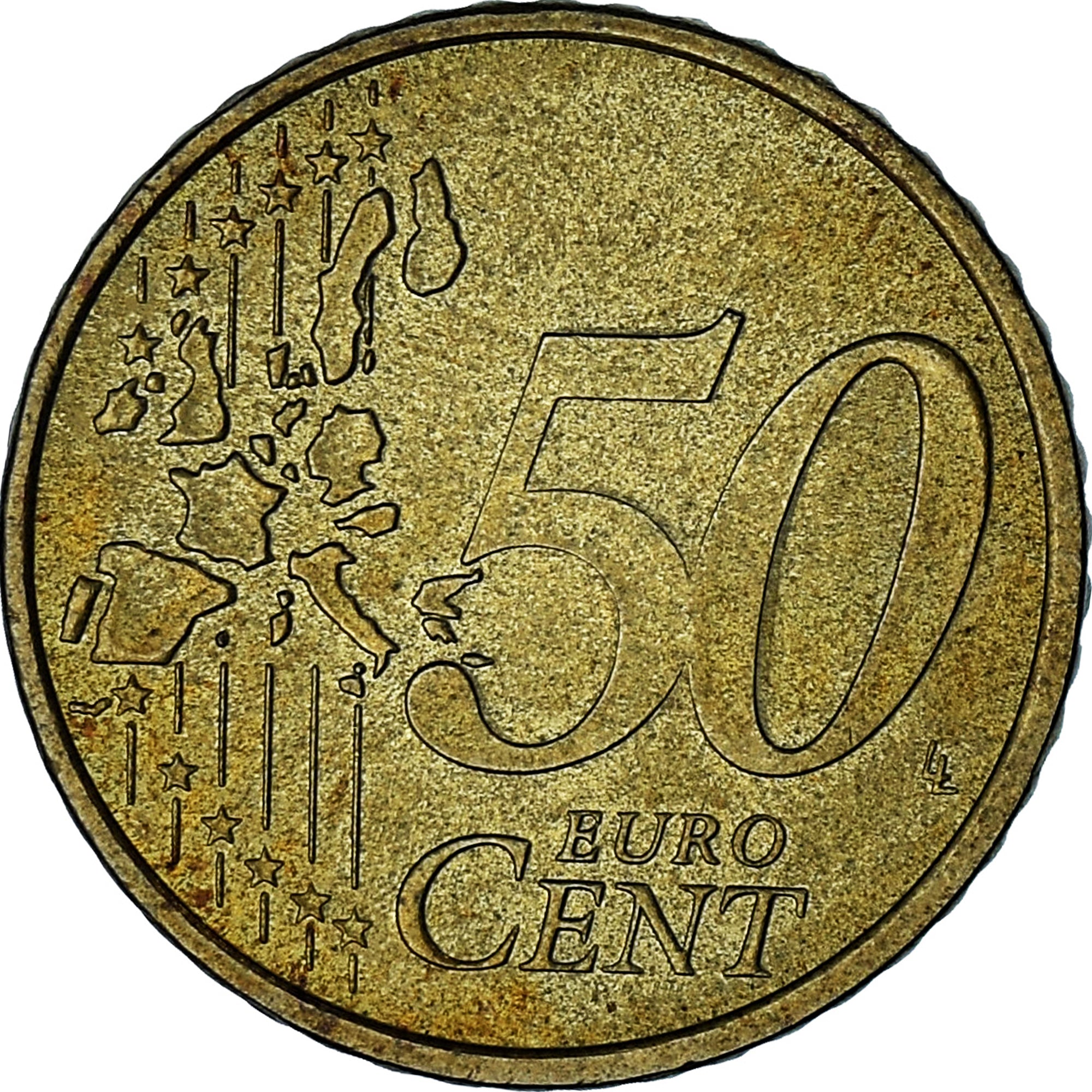 Monaco, Rainier III, 50 Euro Cent, 2002, Paris, AU(50-53), Brass, Gadoury:MC177