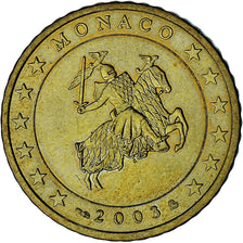 Mónaco, Rainier III, 50 Euro Cent, 2003, Paris, AU(55-58), Latão