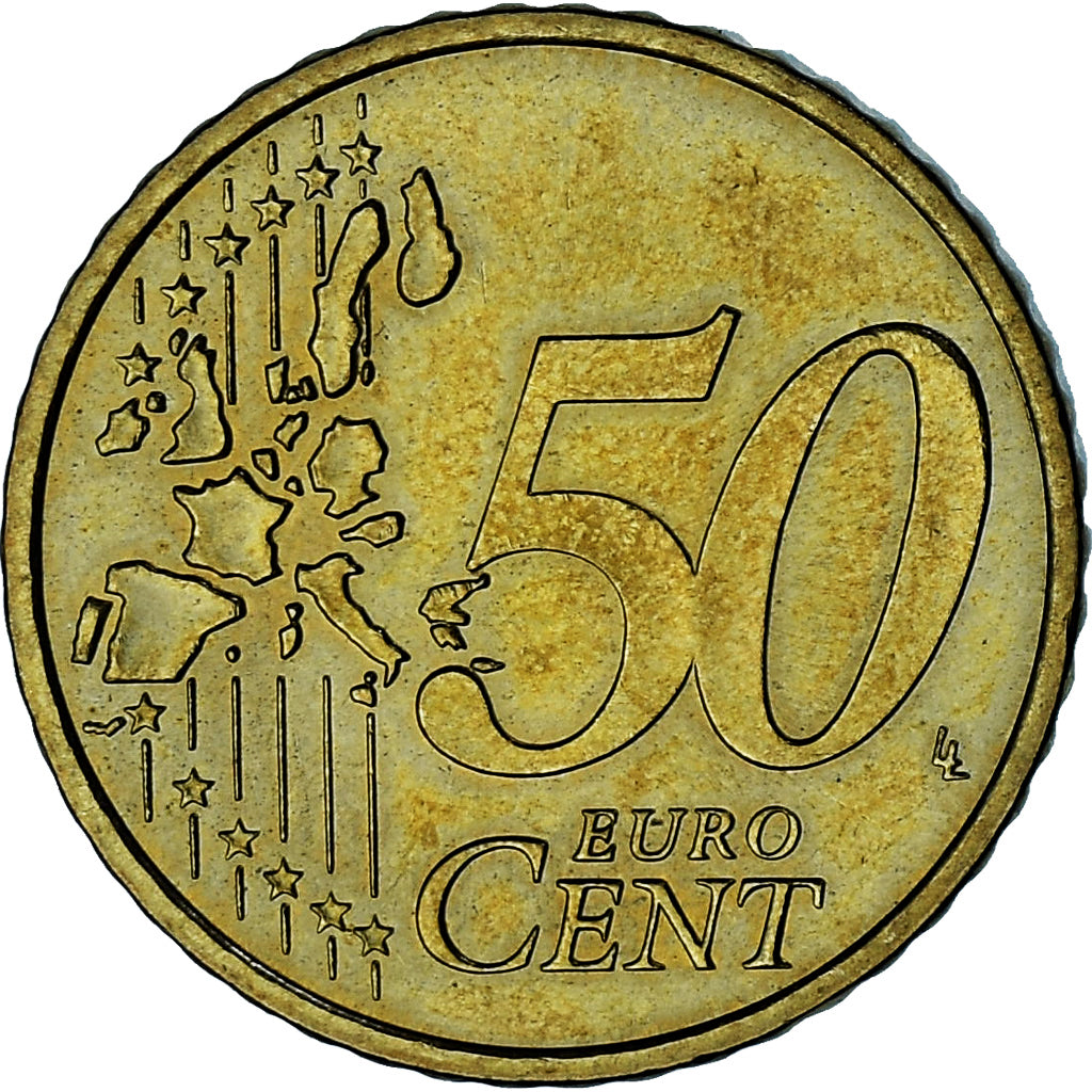 Monaco, Rainier III, 50 Euro Cent, 2003, Paris, AU(55-58), Mosiądz