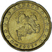 Monaco, Rainier III, 20 Euro Cent, 2002, Paris, AU(55-58), Brass, Gadoury:MC176