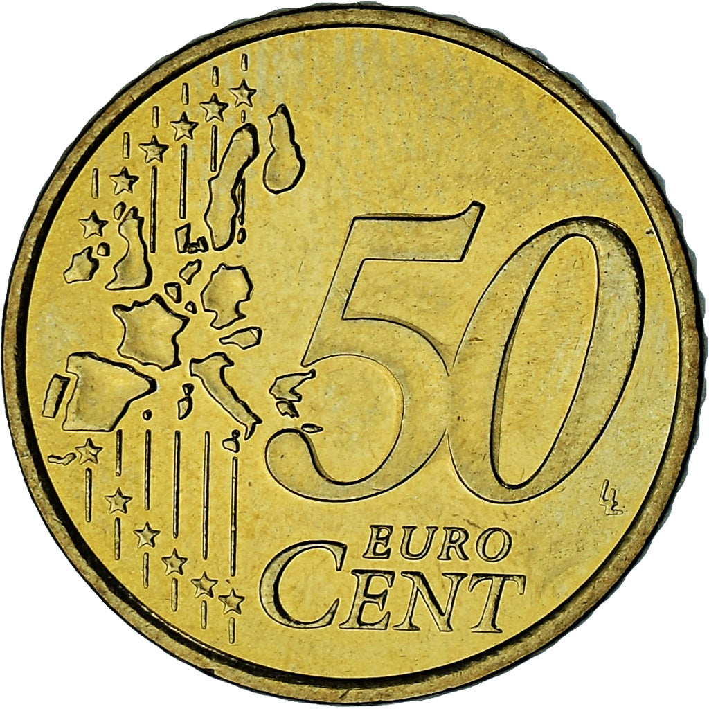 Monaco, Rainier III, 50 Euro Cent, 2002, Paris, SUP, Laiton, Gadoury:MC177