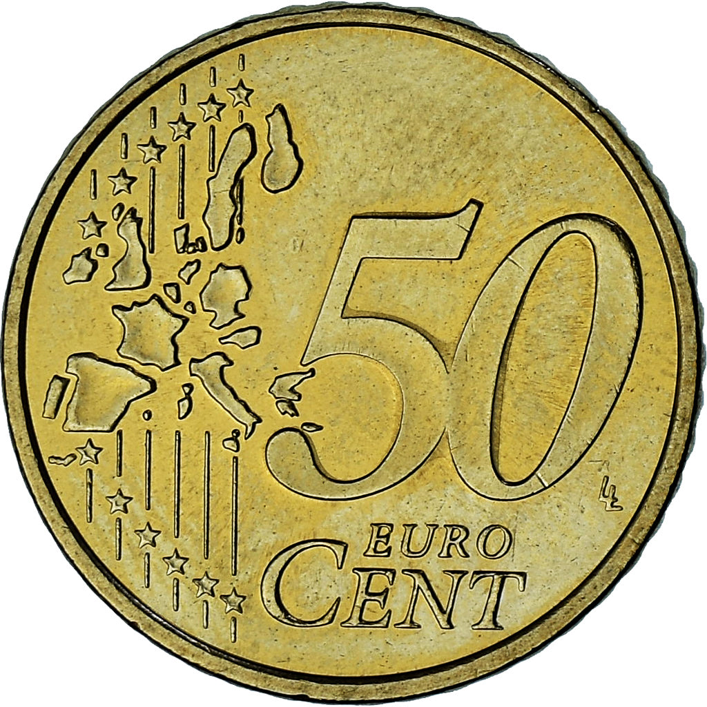 Monaco, Rainier III, 50 Euro Cent, 2002, Paris, VZ, Messing, Gadoury:MC177