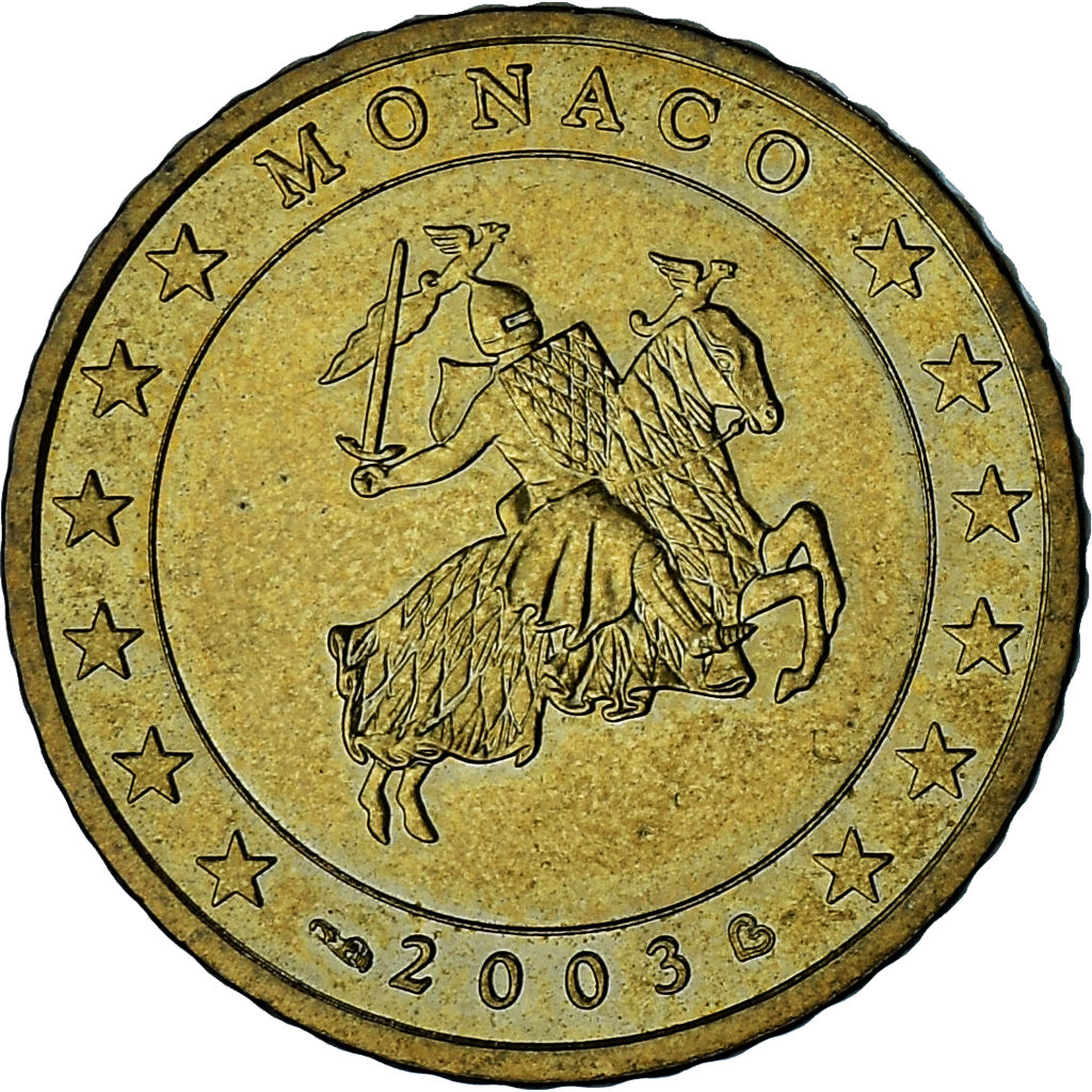 Monaco, Rainier III, 50 Euro Cent, 2003, Paris, AU(55-58), Brass, Gadoury:MC177