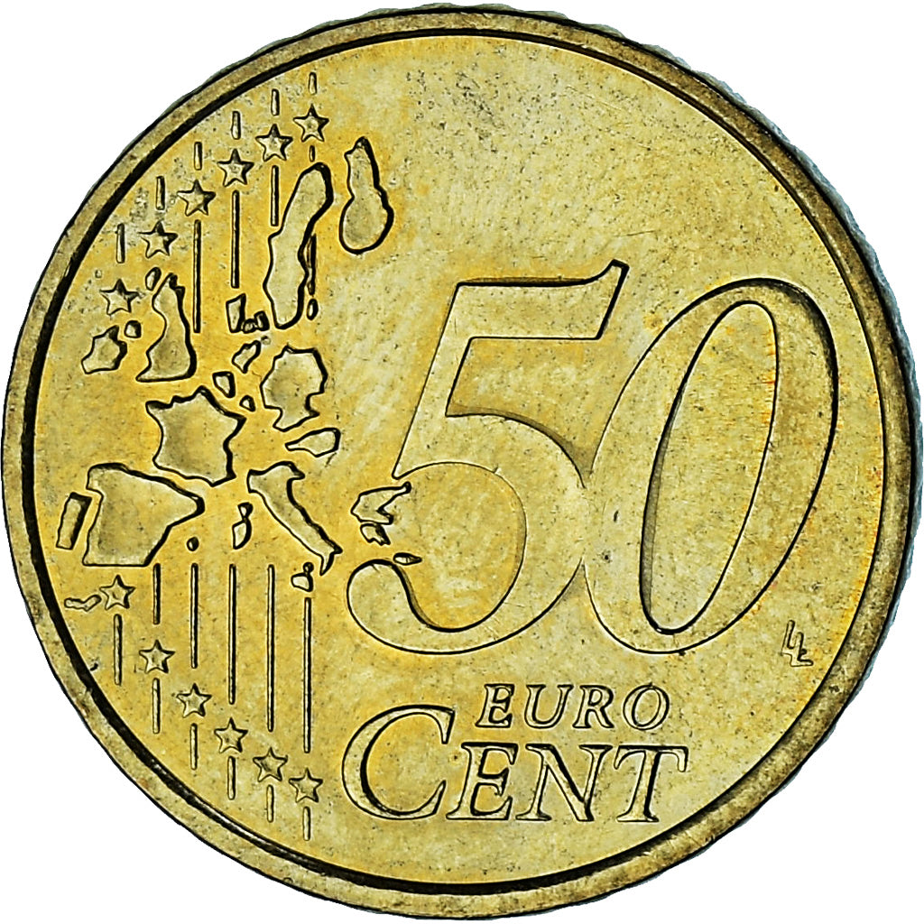 Monaco, Rainier III, 50 Euro Cent, 2002, Paris, AU(55-58), Brass, Gadoury:MC177